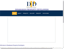 Tablet Screenshot of dinakaranpropertydevelopers.com